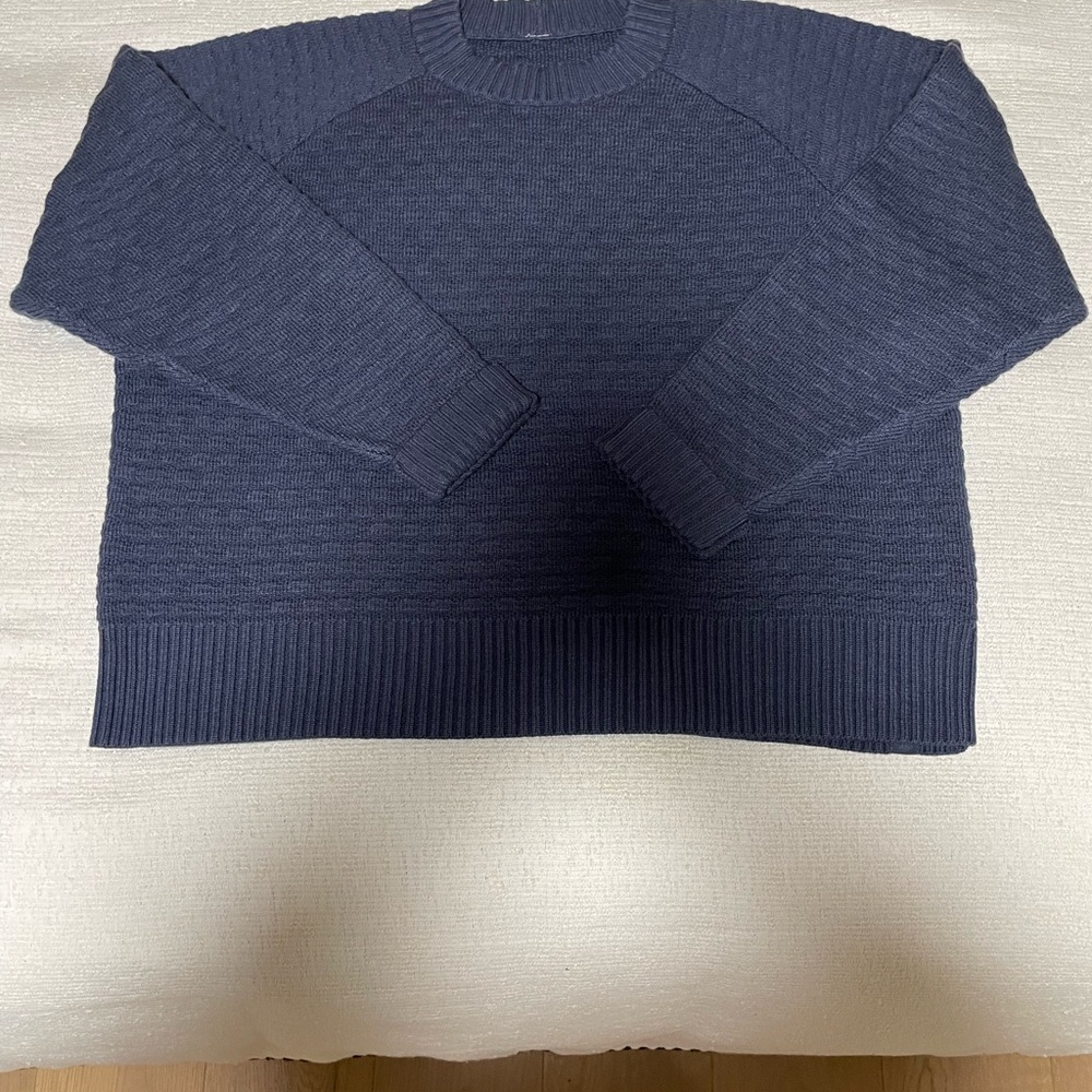 lululemon athletica Navy Blue Crew Neck Sweater